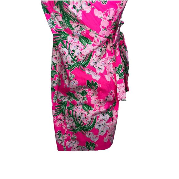 NWT! Lilly Pulitzer Multicolor Floral Stella Strapless Stress Bow Dress Sz 8 - Picture 10 of 16